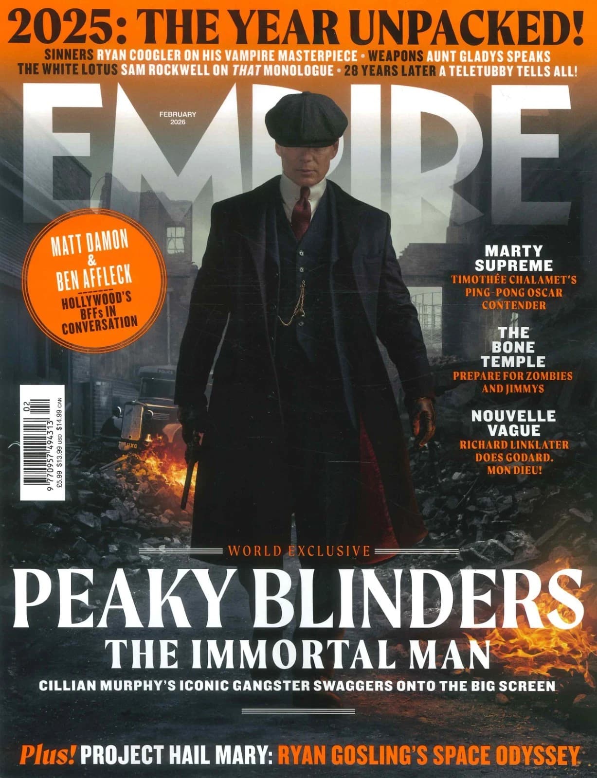 Empire Magazine: Peaky Blinders The Immortal Man, Cillian Murphy, Film, Feb 2026